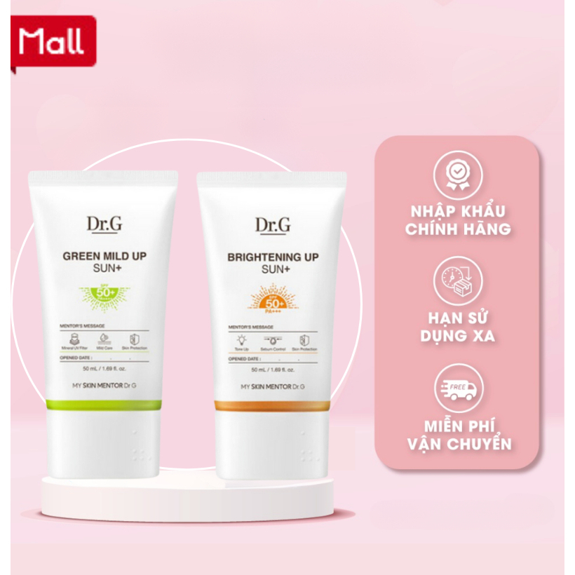 Kem Chống Nắng Dr.G Brightening Up dành cho da dầu mụn và da nhạy cảm