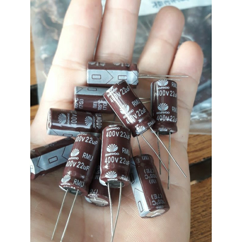 22uf 400v tụ Daewoo Hàn Quốc combo 30 tụ
