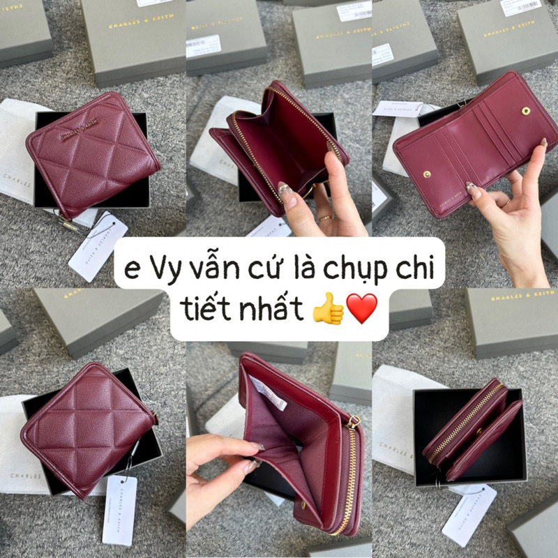 Ví vuông trần trám ô cê.ka siêu dầy dặn nhiều ngăn #1438