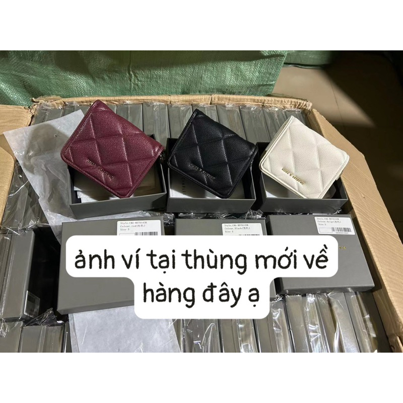 Ví vuông trần trám ô cê.ka siêu dầy dặn nhiều ngăn #1438