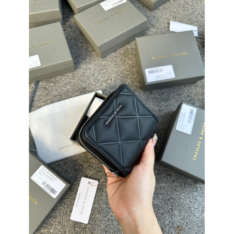 Ví vuông trần trám ô cê.ka siêu dầy dặn nhiều ngăn #1438