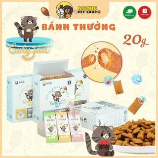 [Hỏa tốc] Bánh thưởng Curlytail có nhân cá hồi, gà 20g dinh dưỡng cho Chó Mèo