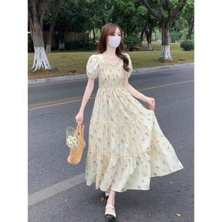 Đầm xốp hoa moocking sang xịn mịn - 115347