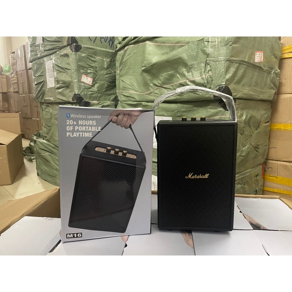 Loa Bluetooth Marshall M16 , Bluetooth 5.2, Công Suất 80W, Bass Mạnh, Âm Thanh Hay, Loa MARSHALL TUFTON .