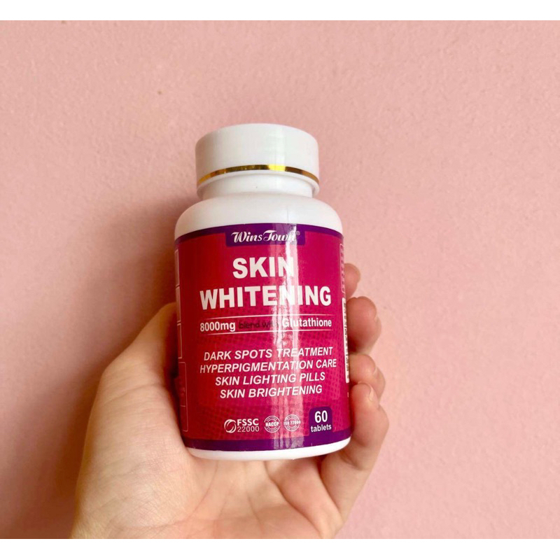Viên uống skin whitening trắng da hủy nám trẻ hóa glutathion 8000mg chính hãng