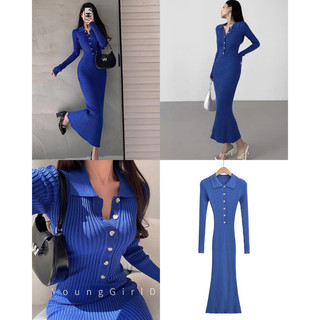 Order 15 ngày-đầm thun len dài tay #911