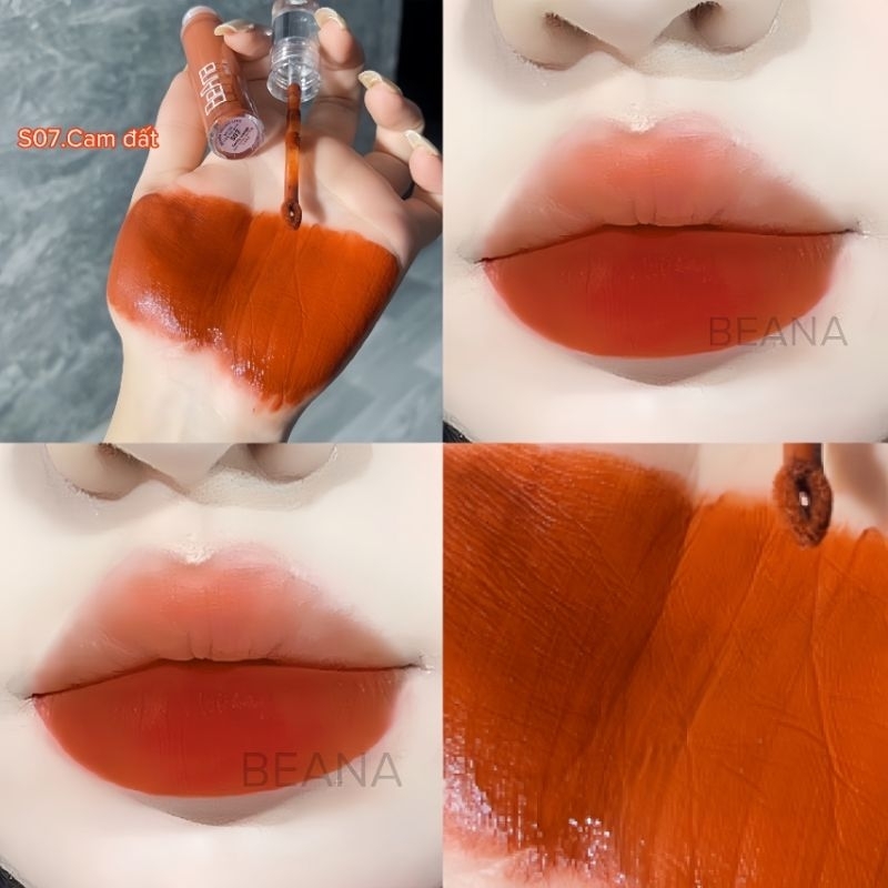 Son cam nâu son cam đất, son cam cháy son cam sữa, son cam tây son tone cam, son cam nude son tone tây son beana