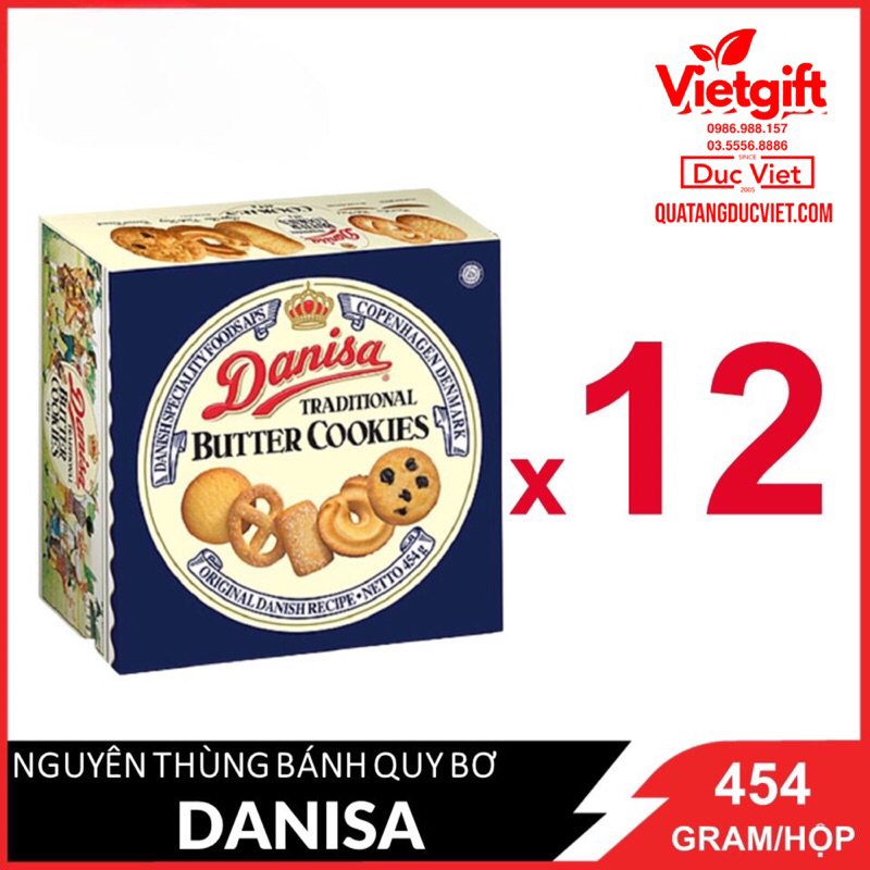 Bánh quy bơ Danisa hộp 200G/ 454G/ 608G hsd: luôn mới