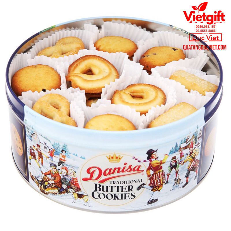 Bánh quy bơ Danisa hộp 200G/ 454G/ 608G hsd: luôn mới