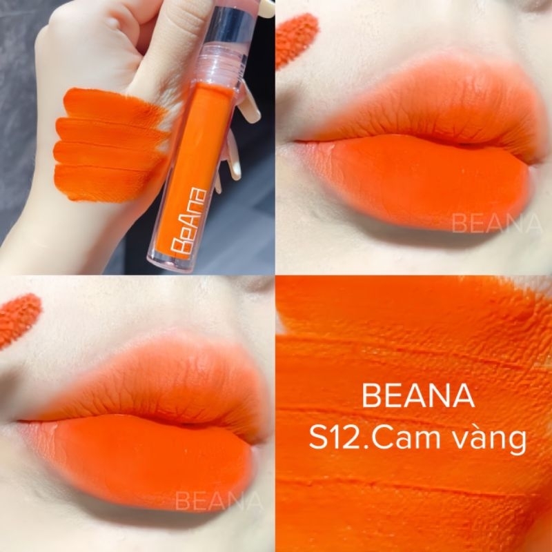Son cam sofia son cam vàng, son cam tươi son tone cam, son cam nude son màu cam, son BeAna chất son mịn lì mềm môi