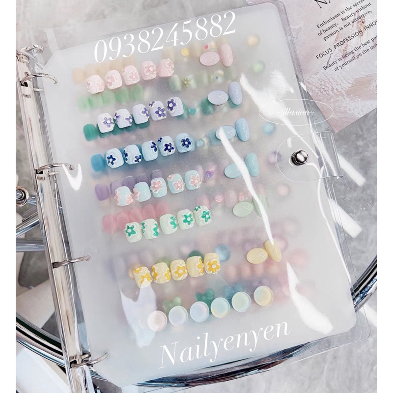 Sổ nhựa trưng bày mẫu móng khổ A4