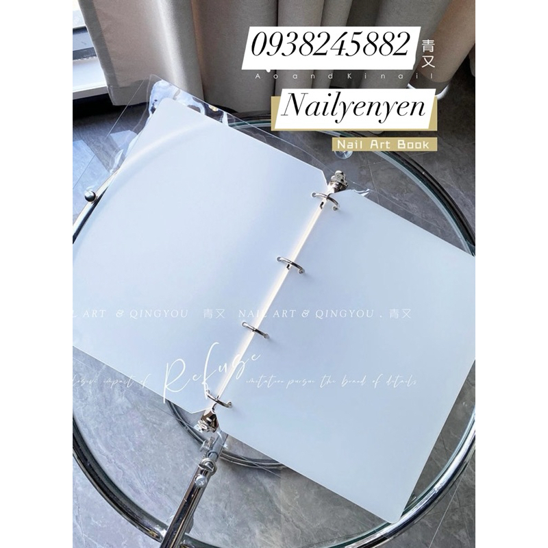 Sổ nhựa trưng bày mẫu móng khổ A4