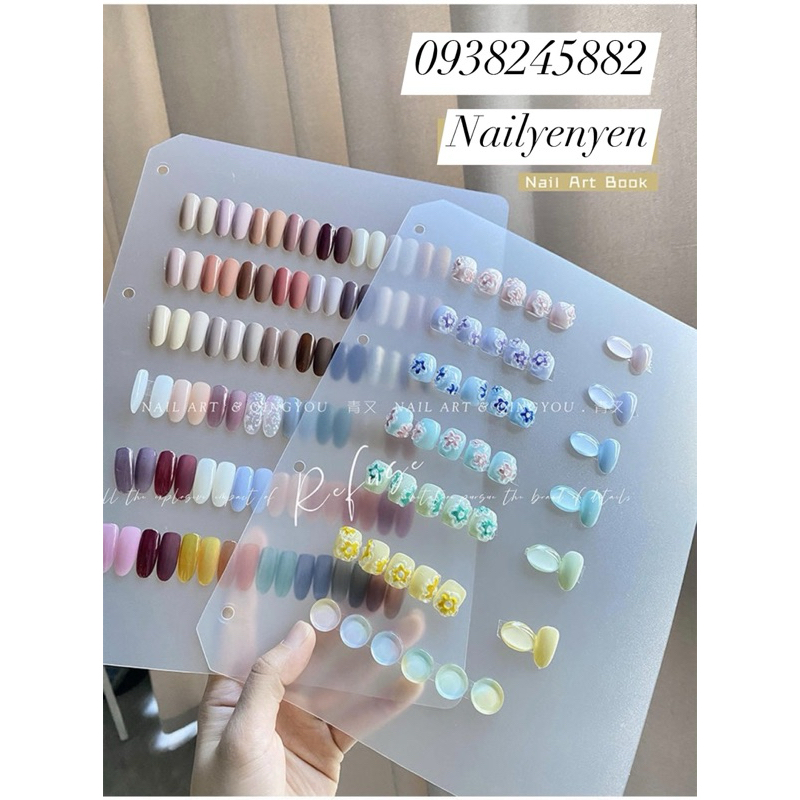 Sổ nhựa trưng bày mẫu móng khổ A4