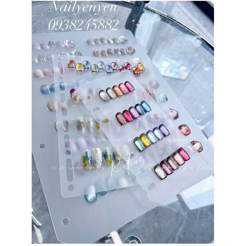 Sổ nhựa trưng bày mẫu móng khổ A4