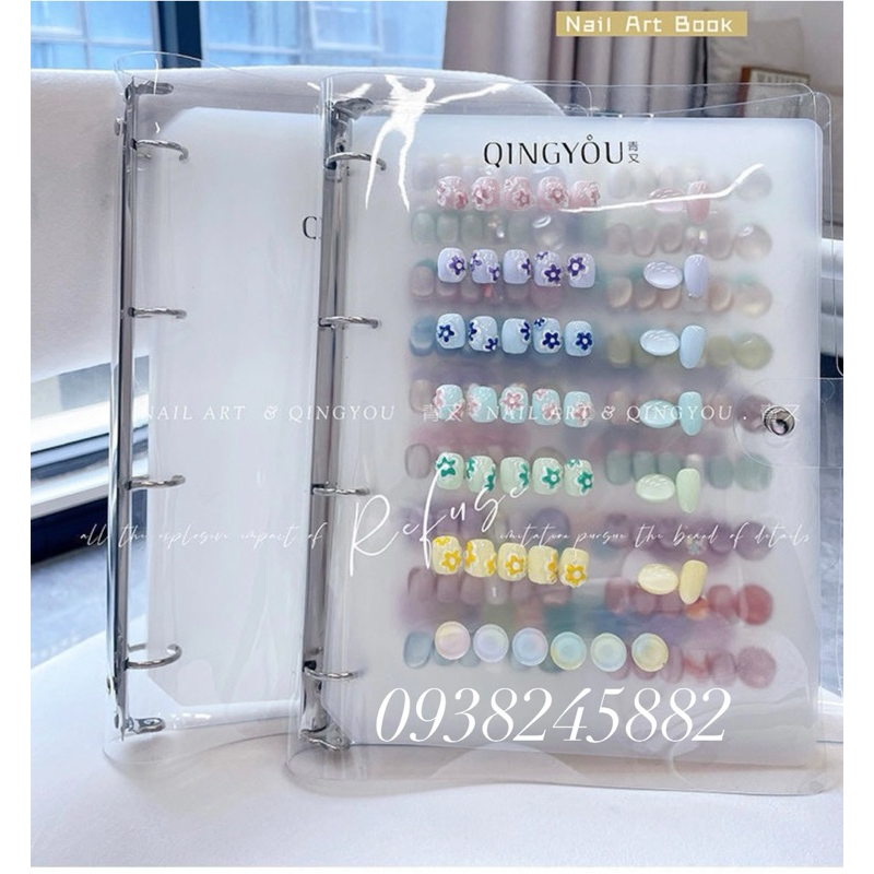 Sổ nhựa trưng bày mẫu móng khổ A4