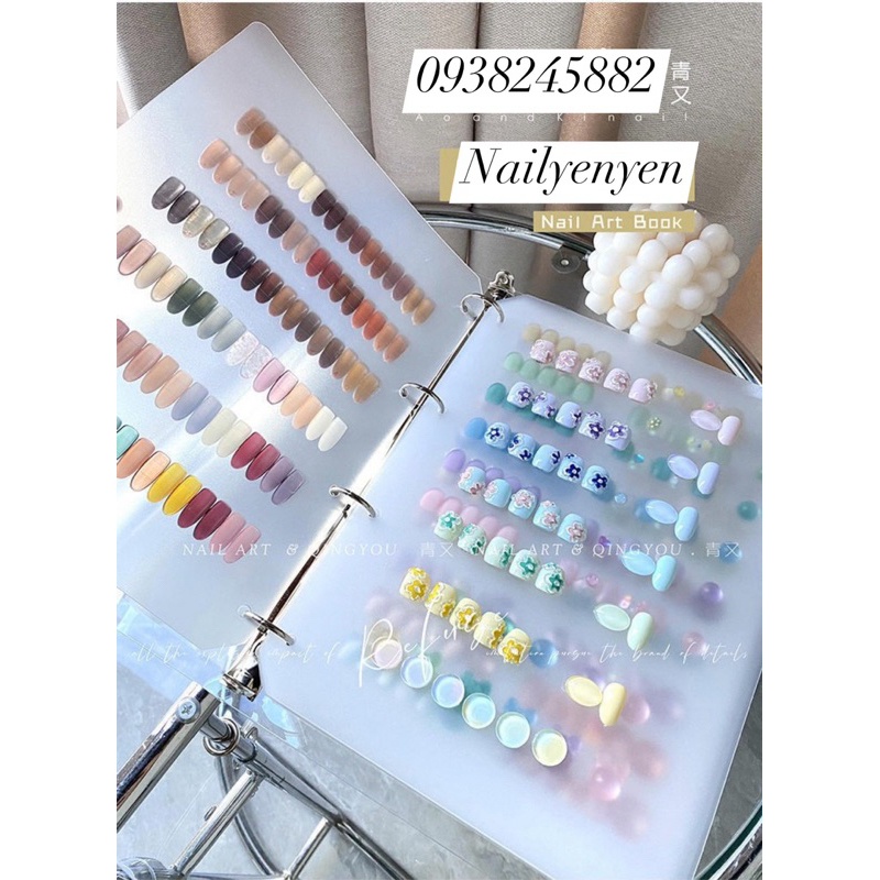 Sổ nhựa trưng bày mẫu móng khổ A4