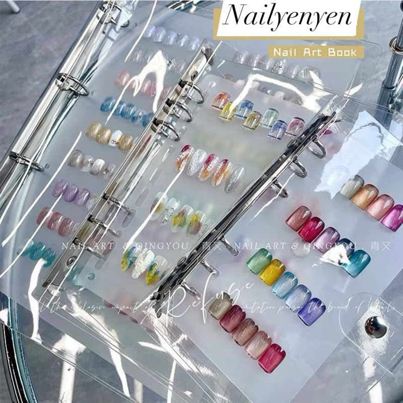 Sổ nhựa trưng bày mẫu móng khổ A4