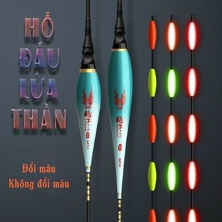 Phao hố đấu lửa thần đổi màu tăm xốp, Phao hố đấu ngày đêm đổi màu và không đổi màu tăm to, chống lóa