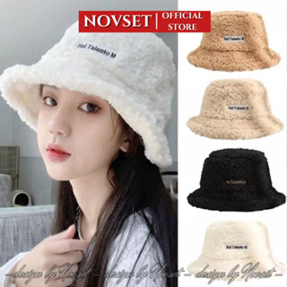  Mũ bucket NOVSET Nón beret lông cừu cao cấp Phong Cách Ulzzang Unisex   D707   T1-KHO1  