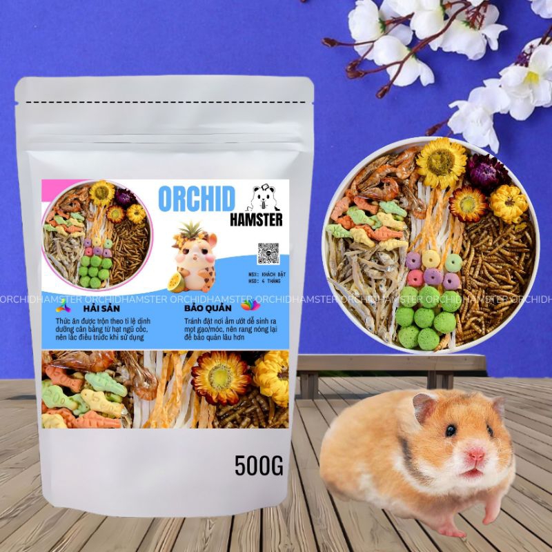Thức Ăn Hamster Cao Cấp Vị Hải Sản 500g