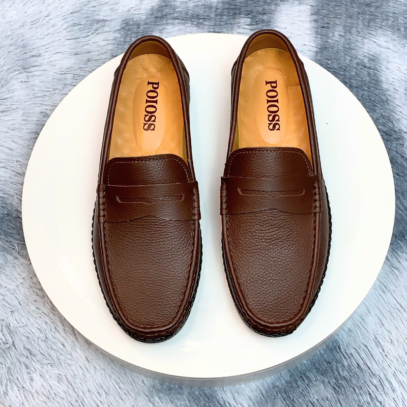 Giày lười nam da bò cao cấp, phong cách thanh lịch  đủ size 38-43