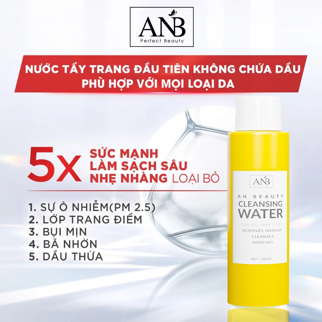 Nước Tẩy trang makeup tẩy tế bào chết da bã nhờn Tâm An