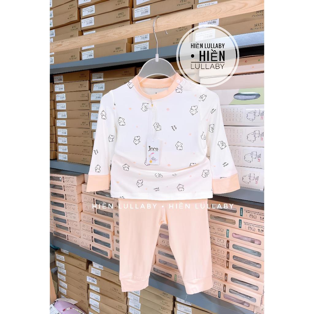 Bộ dài tay Jinro cài vai chất bambo cho bé trai, bé gaia