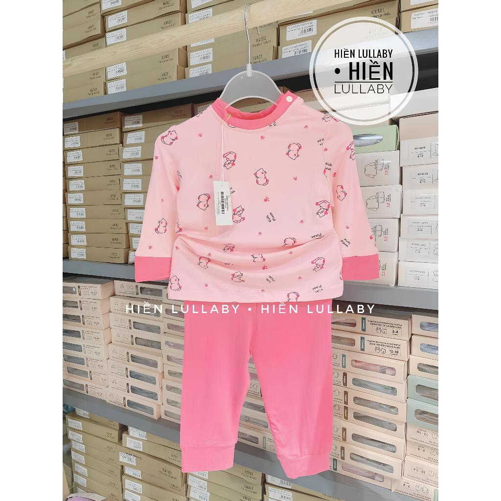 Bộ dài tay Jinro cài vai chất bambo cho bé trai, bé gaia