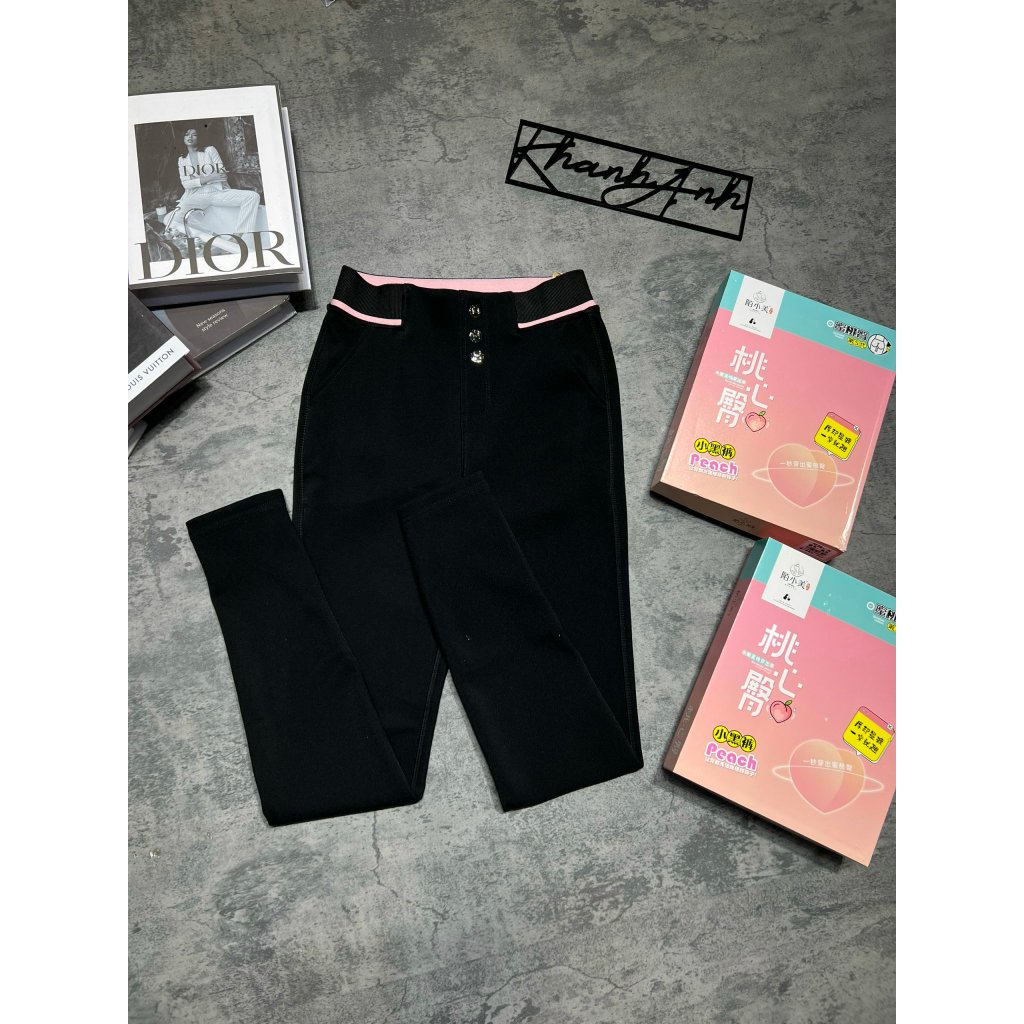 Quần Legging Quả Đào Lót Lông Cạp Siết Eo - Nâng Mông - Chân Như Kéo Chân thì tội gì mà ko chơi