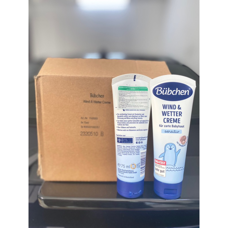 Kem dưỡng da Bubchen Wind & Wetter Cream chống nẻ cho bé sơ sinh 75ml