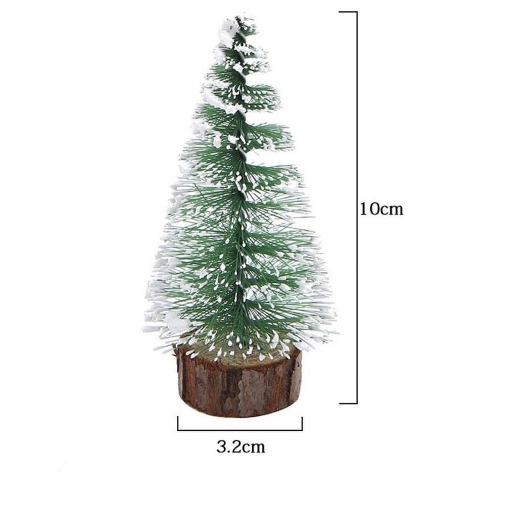 Cây thông nhựa noel trang trí bánh kem