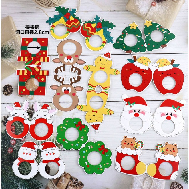 Set giấy trang trí noel (10 chi tiết)