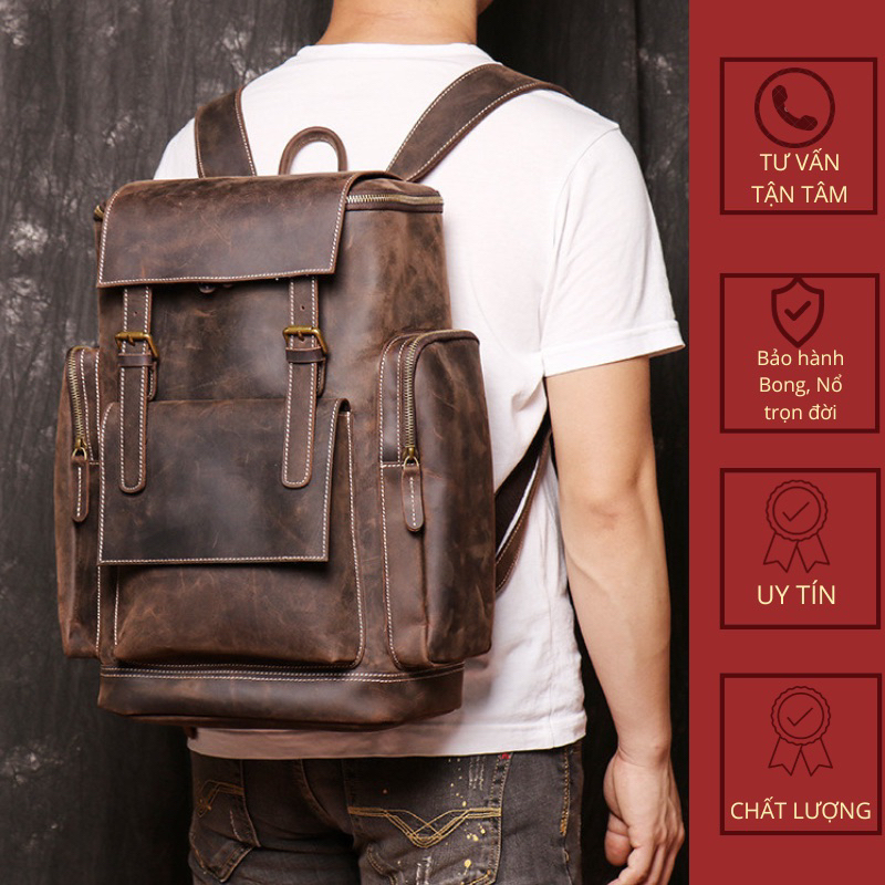 Balo nam da sáp nguyên tấm