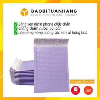 Túi Gói Hàng Niêm Phong Màu TÍM BaobituanHang Túi Bóng Khí Chống Sốc Chống Nước Túi Giá Rẻ Đủ Size