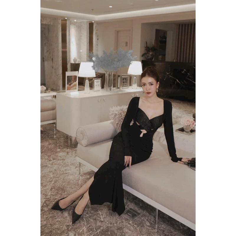 Maxi cúp xẻ kim tuyến