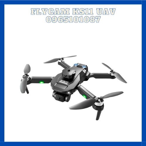Ốc Flycam KS11 Camera 4K, Cảm Biến Tránh Va Trạm, Định Vị Luồng Quang Học, Động Cơ Không Chổi Than Bay Ổn Định Bền Bỉ,