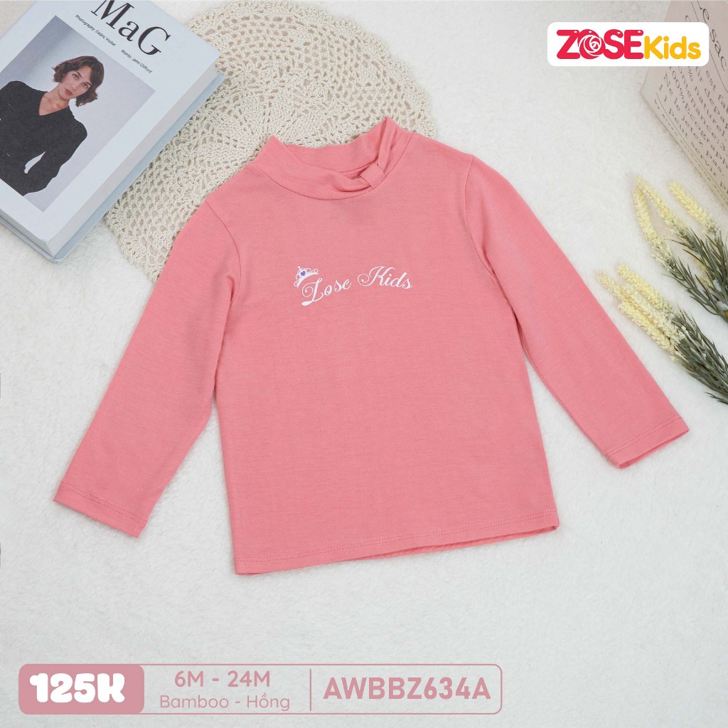 Áo giữ nhiệt bé gái Derosa Kids cho bé từ 6 tháng đến 24 tháng AWBBZ634A