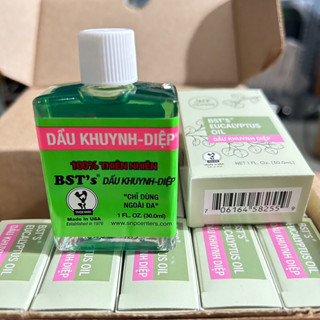 Mẫu mới có hộp - Dầu khuynh diệp Mỹ cho bé  - BST'S Eucalyptus 30ml