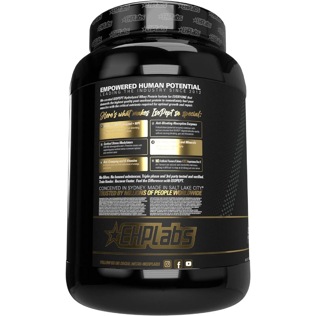 Hydrolyzed Whey Protein EHPlabs ISOPEPT : Thuỷ phân hấp thu nhanh 2lbs