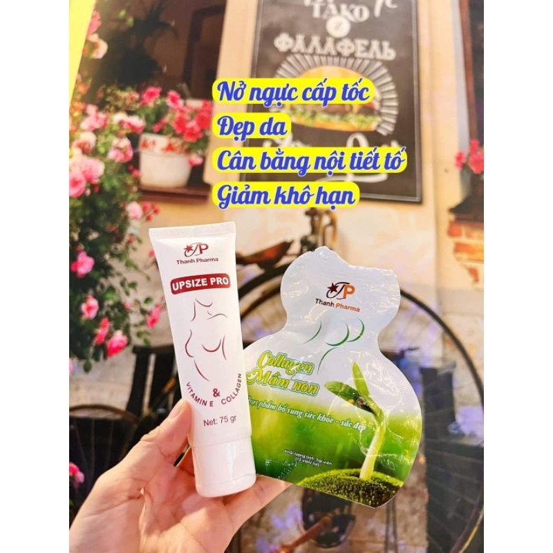 BỘ ĐÔI KEM UP SIZE PRO & COLLAGEN MẦM NON