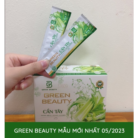 Nước ép cần tây GREEN BEAUTY mẫu mới 2023 gói lẻ