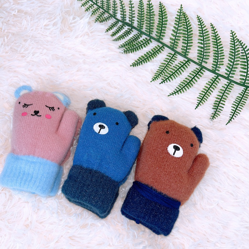 Găng tay len dành cho bé trai, bé gái mùa đông mã T86