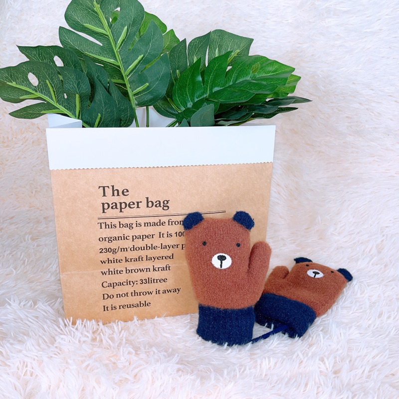 Găng tay len dành cho bé trai, bé gái mùa đông mã T86