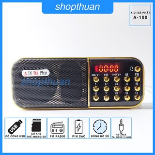 Loa cắm thẻ, usb a di đà phật a-100 nghe pháp