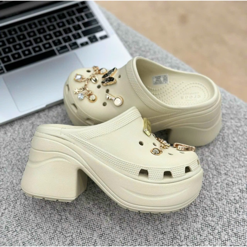 Guốc Sien Cross đế cao 8cm hack dáng