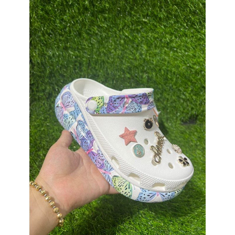 Sục Crush Cross đế hoạ tiết cao 7cm - tặng 10 sticker