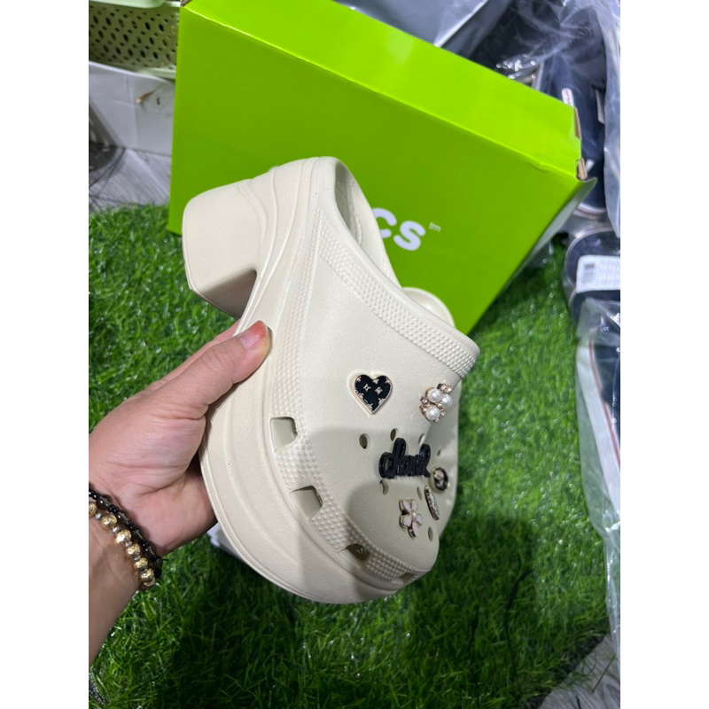 Guốc Sien Cross đế cao 8cm hack dáng