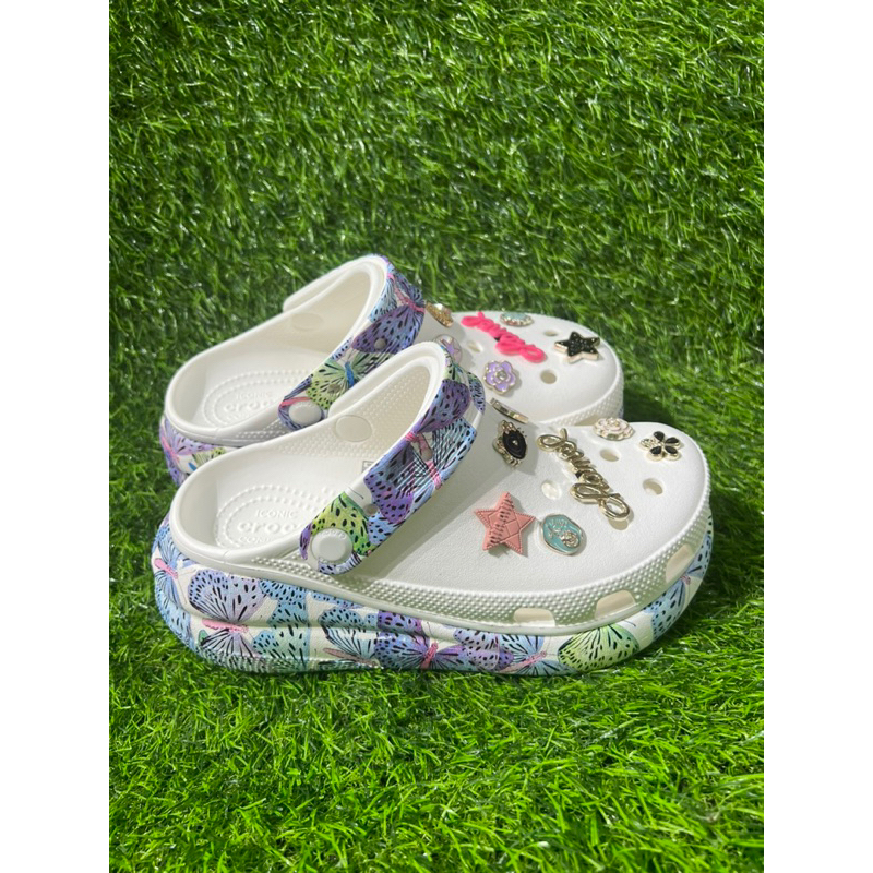 Sục Crush Cross đế hoạ tiết cao 7cm - tặng 10 sticker