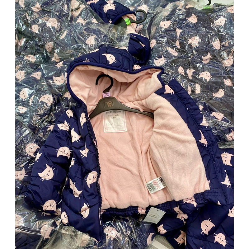 Áo khoác phao Mo/ther care dư xịn nguyên móc túi 5-40kg