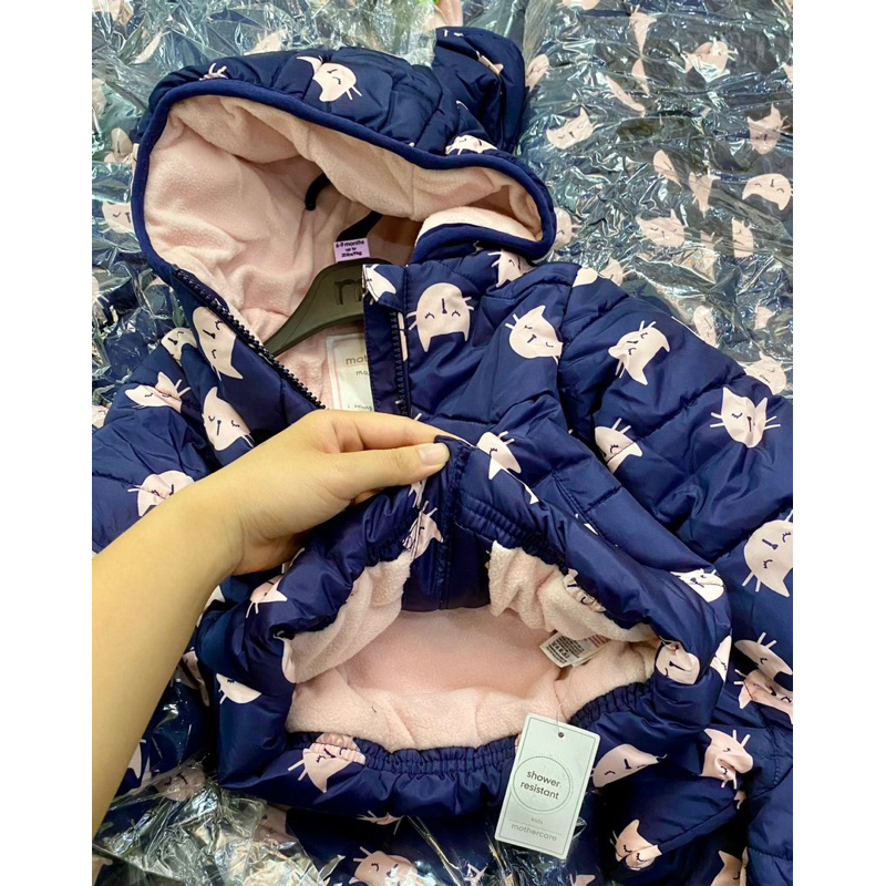 Áo khoác phao Mo/ther care dư xịn nguyên móc túi 5-40kg